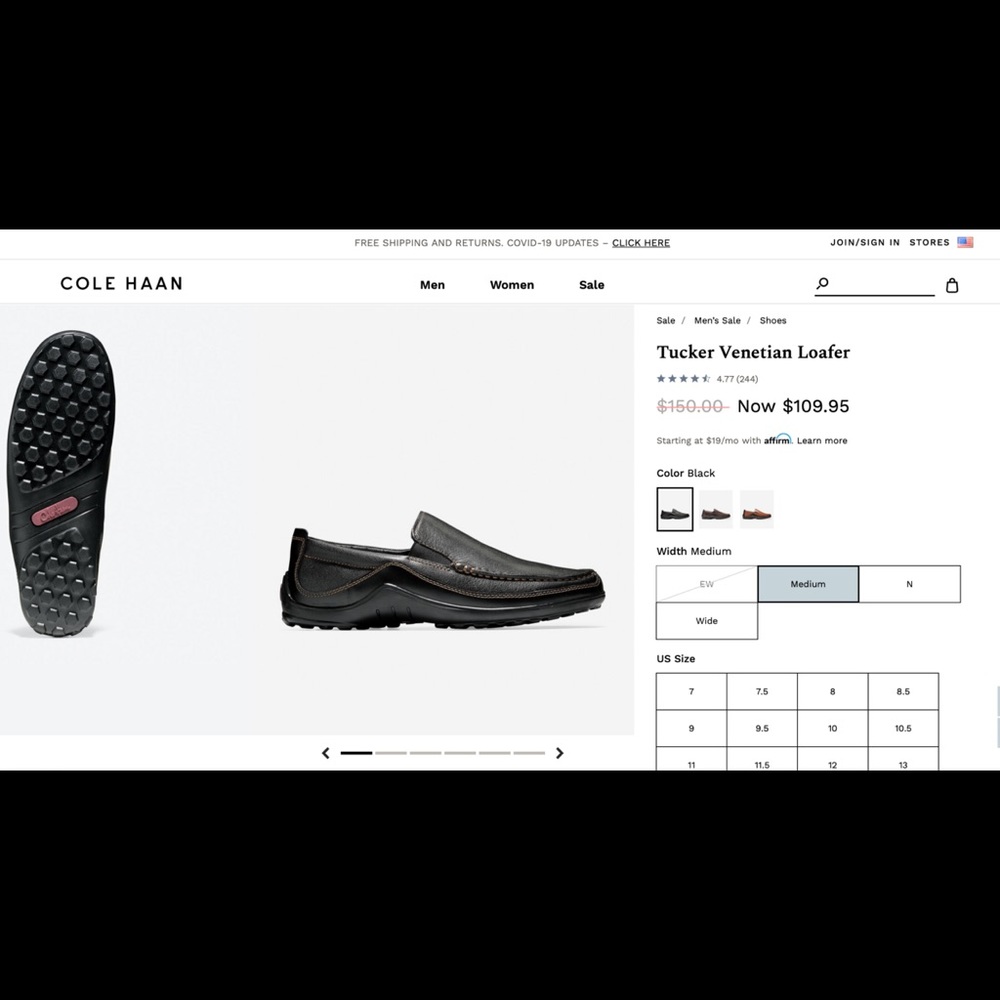 Men’s Cole Haan 11.5 shoes